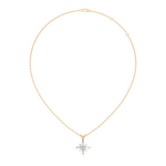 Gold Floral Marquise Lab Grown Diamond Sivra Pendant