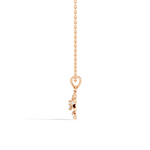 Gold Floral Cluster Round Lab Grown Diamond Orlix Pendant