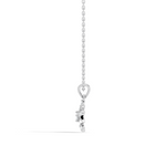 Gold Floral Cluster Round Lab Grown Diamond Orlix Pendant