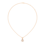Gold Halo Round Lab Grown Diamond Avyne Pendant
