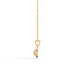 Gold Halo Round Lab Grown Diamond Avyne Pendant