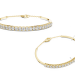 Gold 2Ct Half Tennis Round Lab Grown Diamond Tess Bracelet