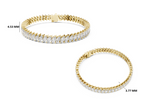 Gold 8Ct Marquise Tennis Lab Grown Diamond Berta Bracelet