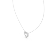 Gold Round Petal Heart Lab Grown Diamond Kaelis Pendant