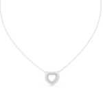 Gold Round Petal Heart Lab Grown Diamond Kaelis Pendant