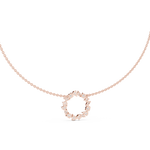 Gold 2Ct Marquise Baguette Lab Grown Diamond Circle Vaelis Pendant