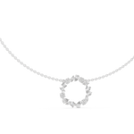 Gold 2Ct Marquise Baguette Lab Grown Diamond Circle Vaelis Pendant