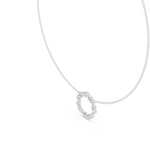 Gold 2Ct Marquise Baguette Lab Grown Diamond Circle Vaelis Pendant