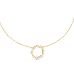 Gold 2Ct Marquise Baguette Lab Grown Diamond Circle Vaelis Pendant