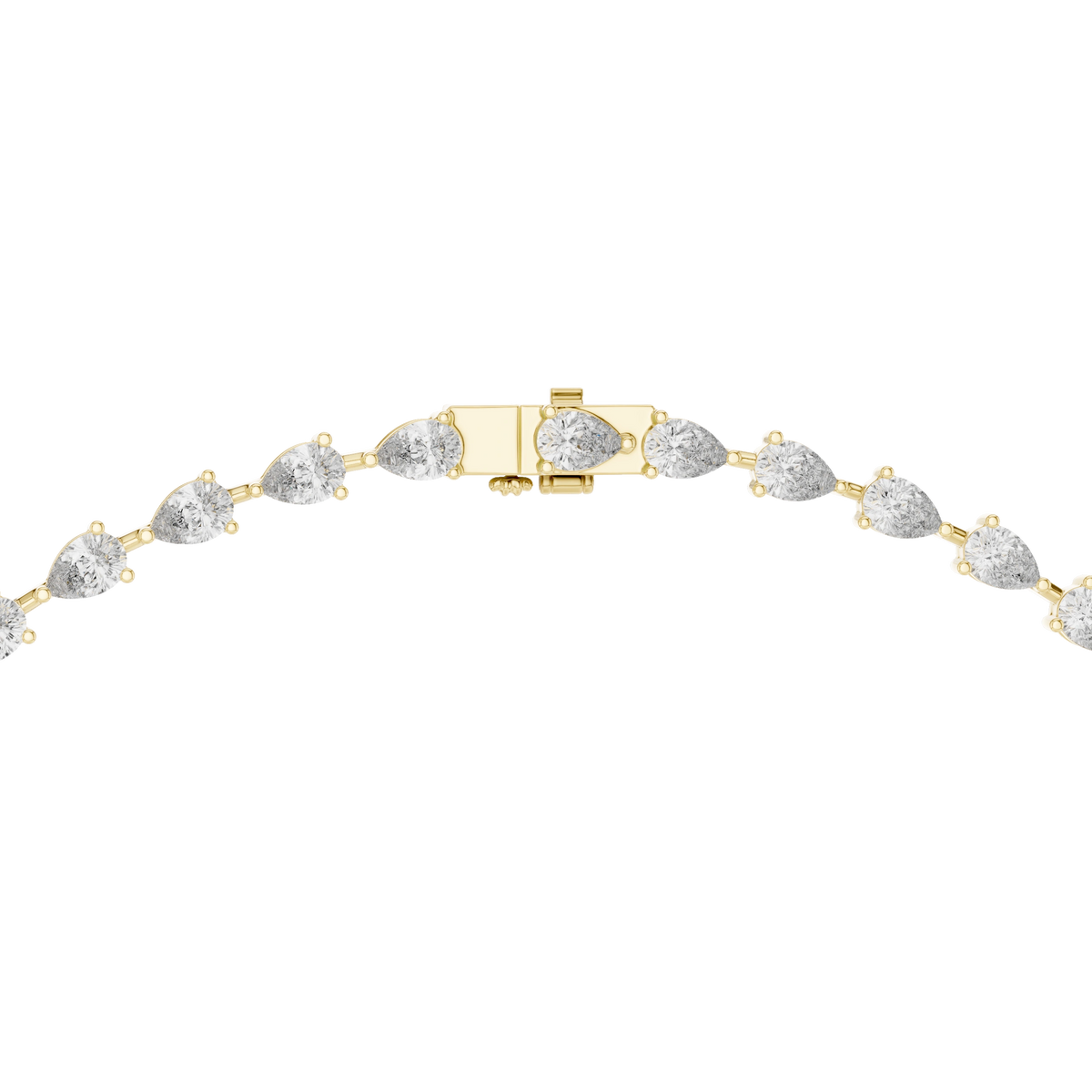 Gold 3Ct Y Drop Pear Lab Grown Diamond Sorelia Necklace