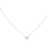 Gold Solitaire Emerald Lab Grown Diamond Traver Pendant