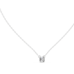 Gold Solitaire Classic Asscher Lab Grown Diamond Carist Pendant