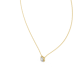 Gold Solitaire Classic Asscher Lab Grown Diamond Carist Pendant