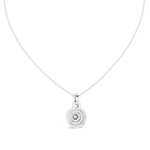 Gold 1Ct Cushion Halo Lab Grown Diamond Korelle Pendant