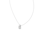 Gold 1Ct Princess Solitaire Lab Grown Diamond Evoris Pendant