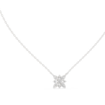 Gold Floral Round Lab Grown Diamond Elyxe Pendant