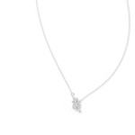 Gold Floral Round Lab Grown Diamond Elyxe Pendant