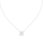 Gold Floral Round Lab Grown Diamond Elyxe Pendant