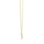 Gold Floral Round Lab Grown Diamond Elyxe Pendant