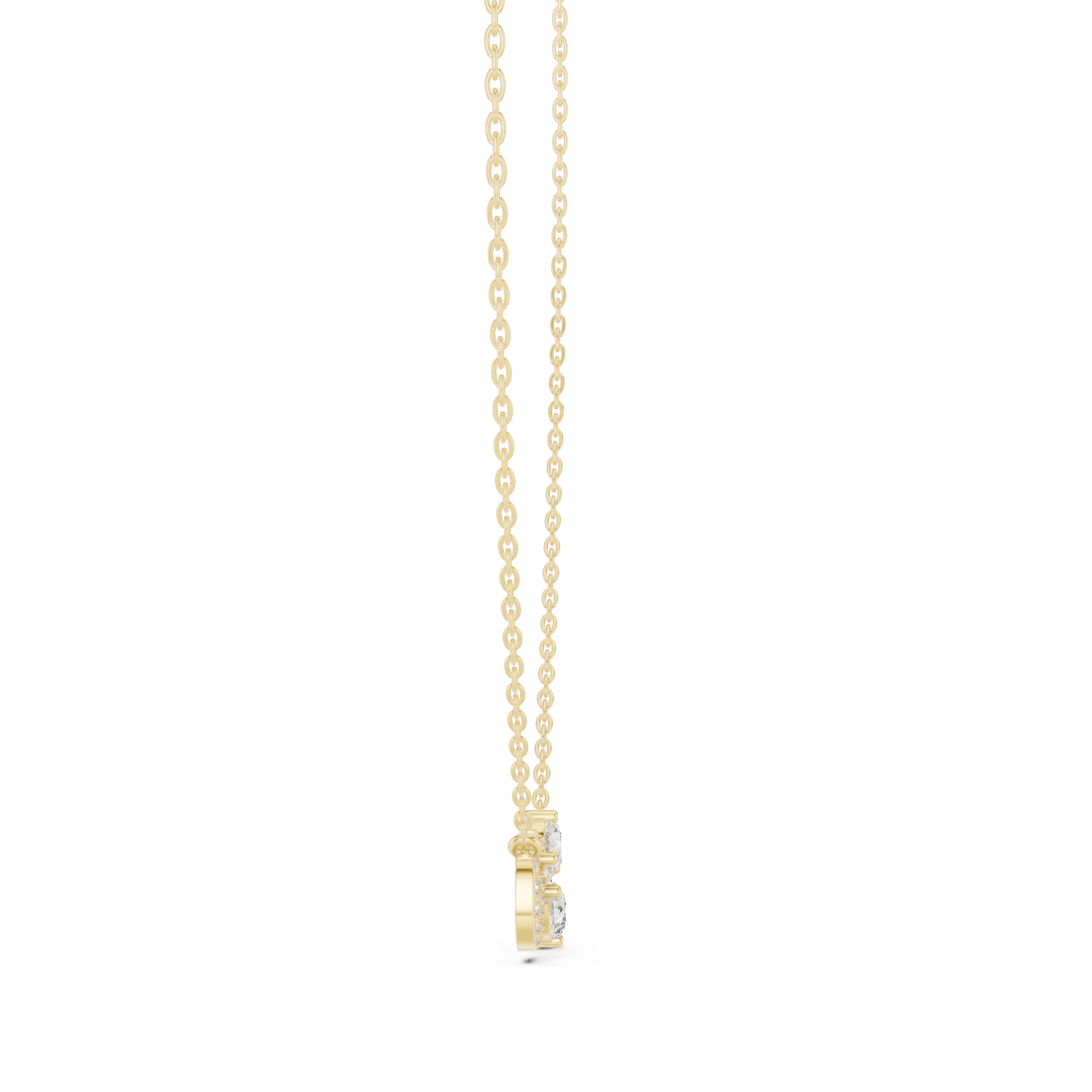 Gold 1Ct Pear Infinity Lab Grown Diamond Zyvelle Pendant