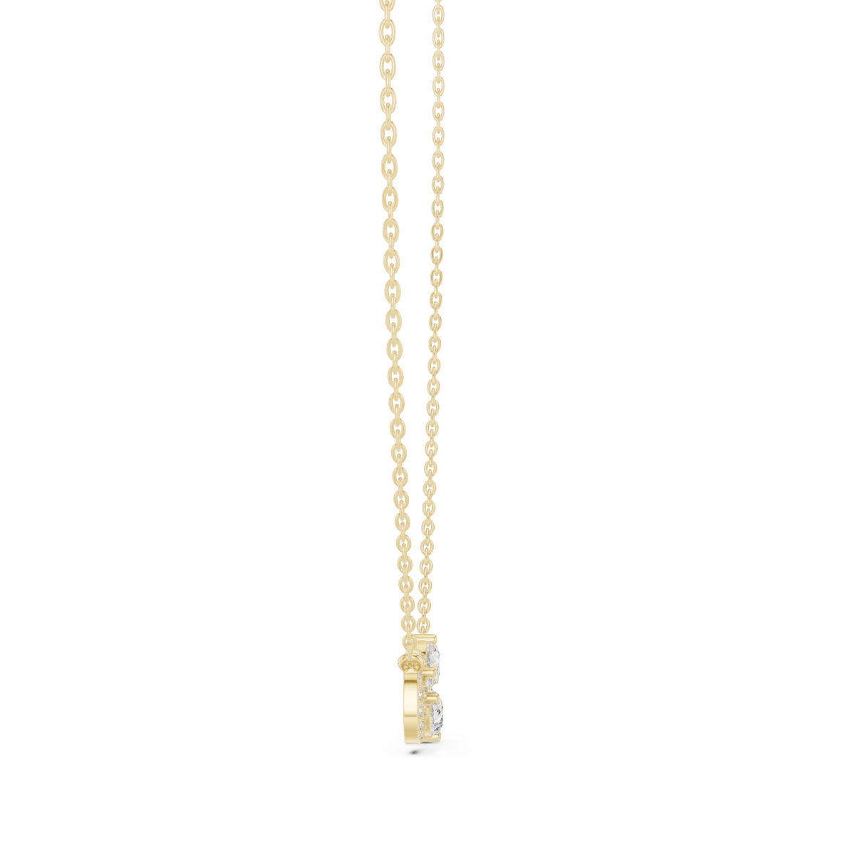Gold 1Ct Pear Infinity Lab Grown Diamond Zyvelle Pendant