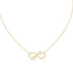 Gold 1Ct Pear Infinity Lab Grown Diamond Zyvelle Pendant