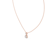 Gold Solitaire Round Lab Grown Diamond Rynza Pendant