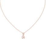 Gold Solitaire Round Lab Grown Diamond Rynza Pendant