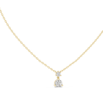 Gold Solitaire Round Lab Grown Diamond Rynza Pendant