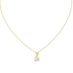 Gold Solitaire Round Lab Grown Diamond Rynza Pendant