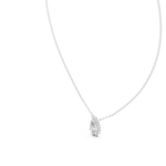 Gold 1Ct Halo Pear Lab Grown Diamond Ovixa Pendant