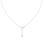 Gold Lariat Marquise Lab Grown Diamond Azyne Pendant