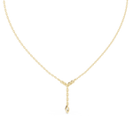 Gold Lariat Marquise Lab Grown Diamond Azyne Pendant