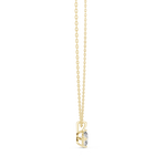 Gold 1Ct 4Prong Solitaire Oval Lab Grown Diamond Lorcan Pendant