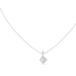 Gold 1Ct 4Prong Solitaire Princess Lab Grown Diamond Azura Pendant