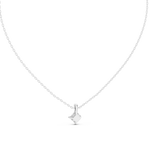 Gold 1Ct 4Prong Solitaire Princess Lab Grown Diamond Azura Pendant