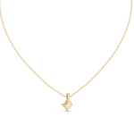Gold 1Ct 4Prong Solitaire Princess Lab Grown Diamond Azura Pendant