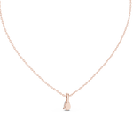 Gold 1Ct Solitaire Pear Lab Grown Diamond Beco Pendant