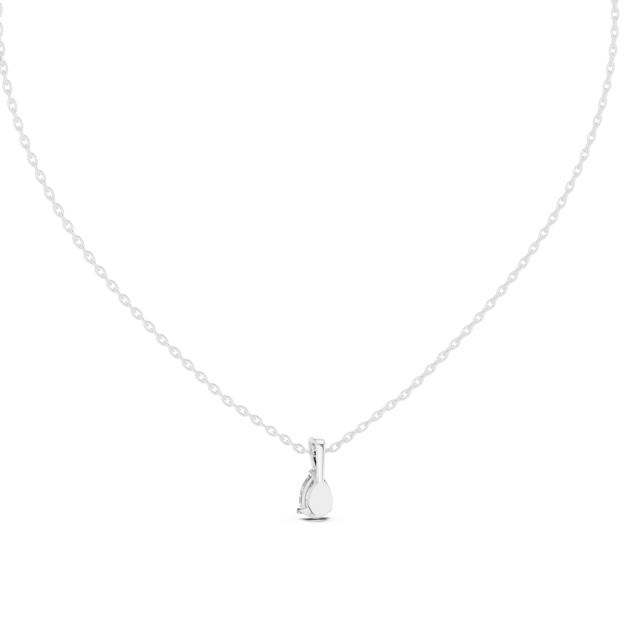 Gold 1Ct Solitaire Pear Lab Grown Diamond Beco Pendant