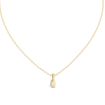 Gold 1Ct Solitaire Pear Lab Grown Diamond Beco Pendant