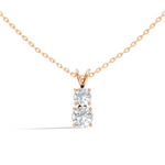 Gold 1Ct Multi Solitaire Round Lab Grown Diamond Elzen Pendant
