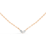 Gold Minimal Marquise Lab Grown Diamond Nyora Pendant