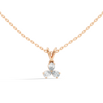 Gold Micro Prong Pear Lab Grown Diamond Elvya Pendant