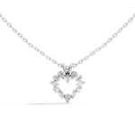 Gold Open Halo Pear Lab Grown Diamond Azeny Pendant