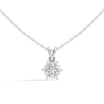 Gold Halo Round Lab Grown Diamond Avyne Pendant