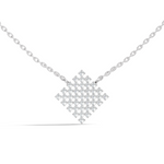 Gold Cluster Round Lab Grown Diamond Tivra Pendant
