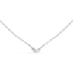 Gold Minimal Marquise Lab Grown Diamond Nyora Pendant