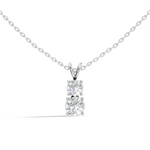 Gold 1Ct Multi Solitaire Round Lab Grown Diamond Elzen Pendant