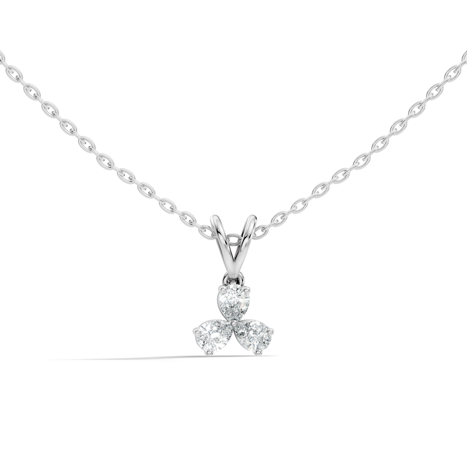 Gold Micro Prong Pear Lab Grown Diamond Elvya Pendant