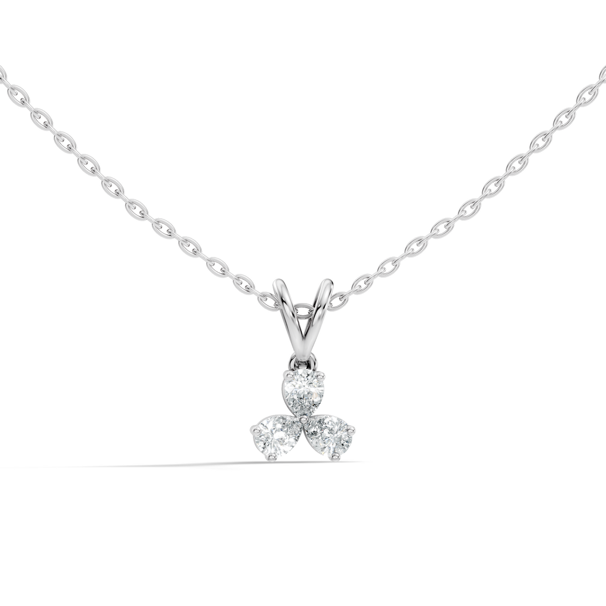 Gold Micro Prong Pear Lab Grown Diamond Elvya Pendant